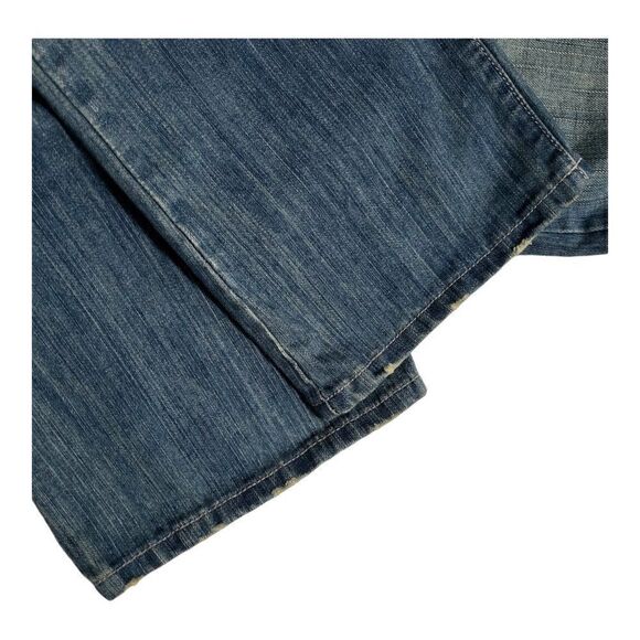 SMASH Vintage Denim Jeans Size 13 Blue Rainbow Embroidery Distressed - Picture 8 of 10